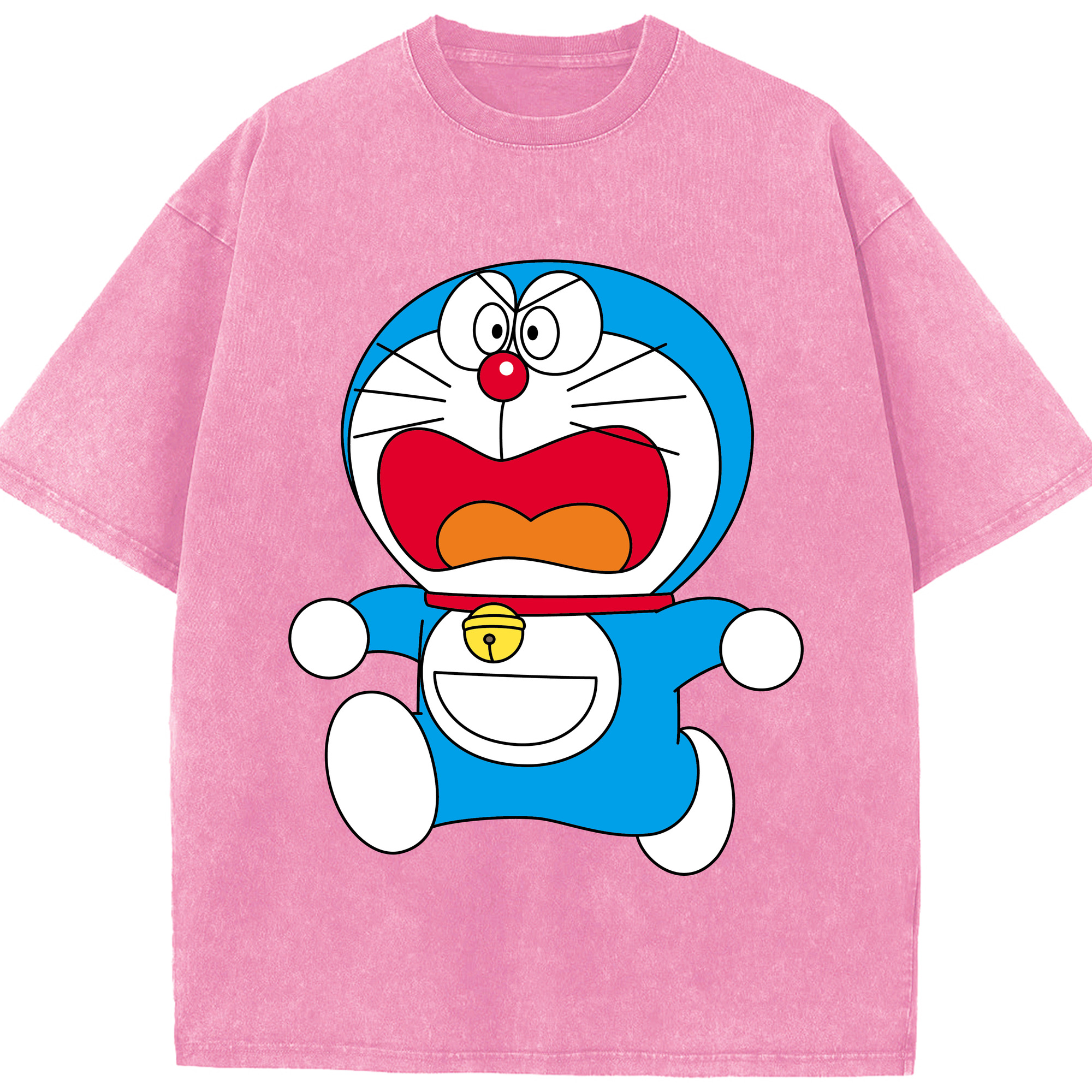 （画像用） ドラえもん Doraemon 綿100% ヴィンテージ風 半袖Tシャツ（フロントプリント）